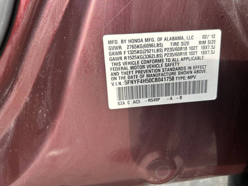 2012 Honda Pilot EX-L