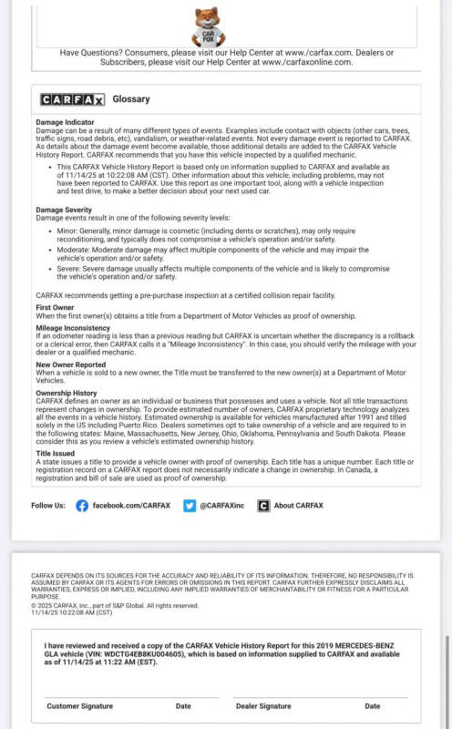 2019 Mercedes-Benz GLA GLA 250