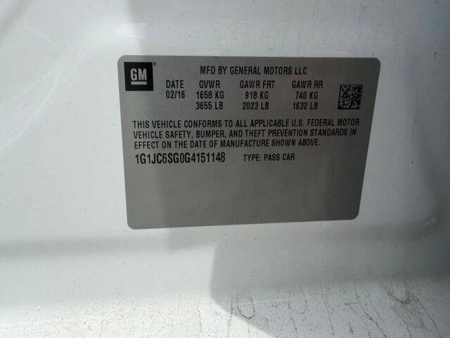 2016 Chevrolet Sonic LT Auto