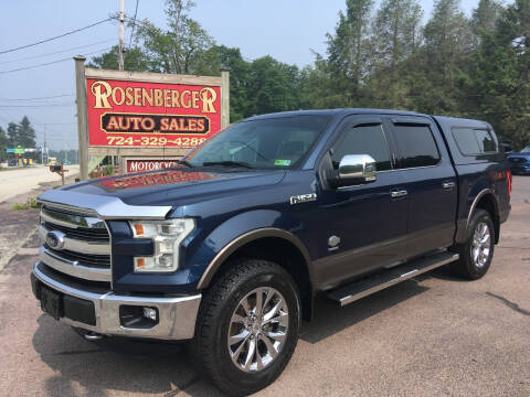 2015 Ford F-150 for sale at Rosenberger Auto Sales LLC in Markleysburg PA