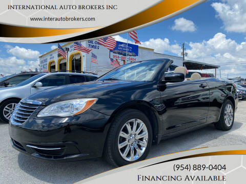2011 Chrysler 200 Convertible for sale at INTERNATIONAL AUTO BROKERS INC in Hollywood FL