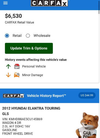 2012 Hyundai Elantra Touring GLS
