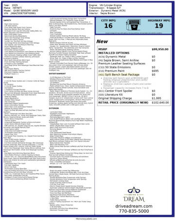 2025 Infiniti QX80 Sensory