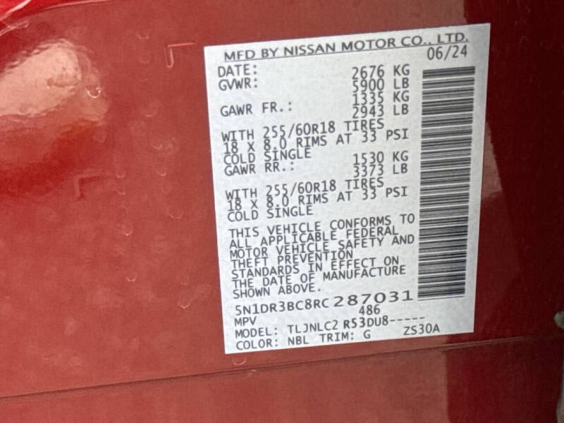 2024 Nissan Pathfinder SV