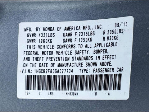 2016 Honda Accord EX-L