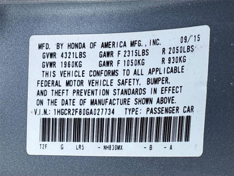 2016 Honda Accord EX-L