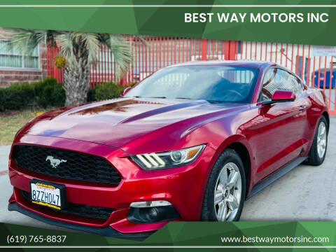 2015 Ford Mustang for sale at BEST WAY MOTORS INC in San Diego CA