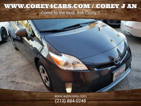 2015 Toyota Prius for sale at WWW.COREY4CARS.COM / COREY J AN in Los Angeles CA