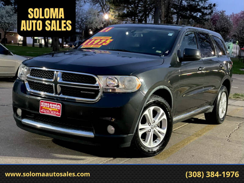 2011 Dodge Durango for sale at SOLOMA AUTO SALES in Grand Island NE