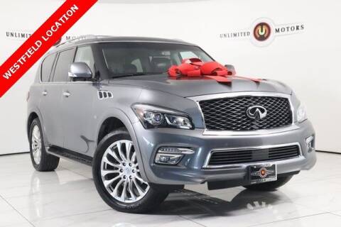2016 Infiniti QX80 for sale at INDY'S UNLIMITED MOTORS - UNLIMITED MOTORS in Westfield IN