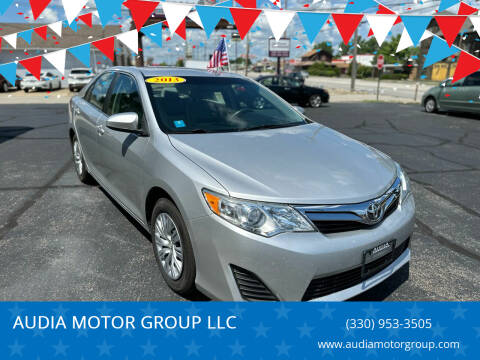2013 Toyota Camry for sale at AUDIA MOTOR GROUP LLC in Austintown OH