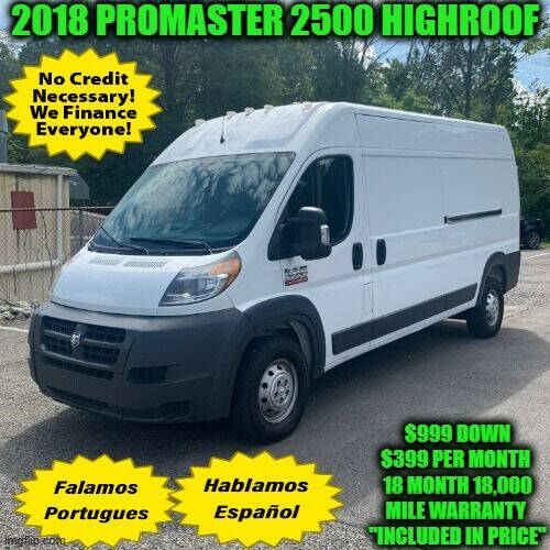 2018 RAM ProMaster for sale at D&D Auto Sales, LLC in Rowley MA