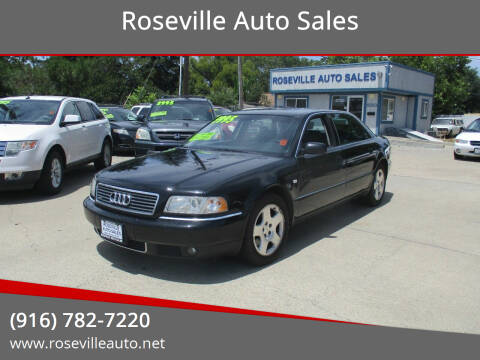 2001 Audi A8 L for sale at Roseville Auto Sales in Roseville CA