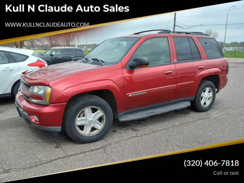 2002 Chevrolet TrailBlazer for sale at Kull N Claude Auto Sales in Saint Cloud MN