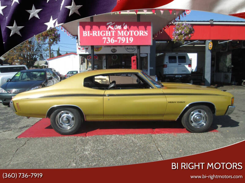 1972 Chevrolet Chevelle for sale at Bi Right Motors in Centralia WA