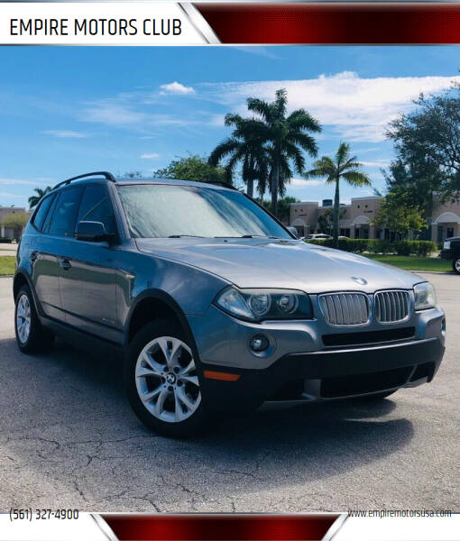 2009 BMW X3 for sale at EMPIRE MOTORS CLUB in Port Saint Lucie FL