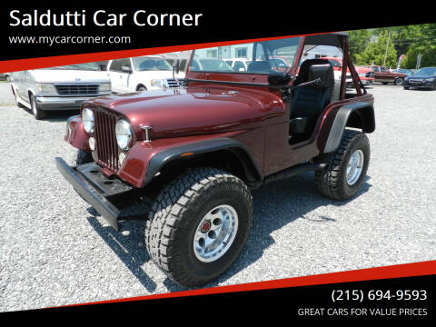 1975 Jeep CJ-5 for sale at Saldutti Car Corner in Gilbertsville PA