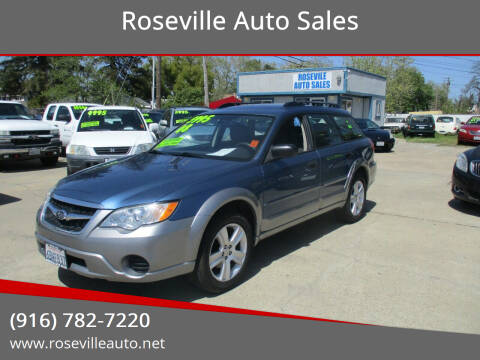 2008 Subaru Outback for sale at Roseville Auto Sales in Roseville CA