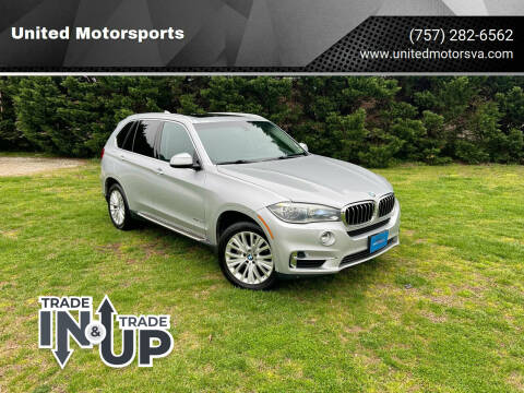 2016 BMW X5 for sale at United Motorsports in Virginia Beach VA