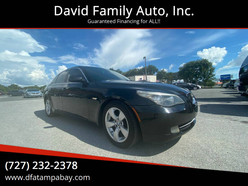 2008 BMW 5 Series for sale at David Family Auto, Inc. in New Port Richey FL