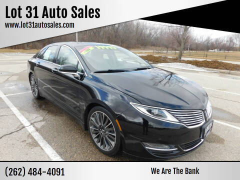 2016 Lincoln MKZ Hybrid for sale at Lot 31 Auto Sales in Kenosha WI