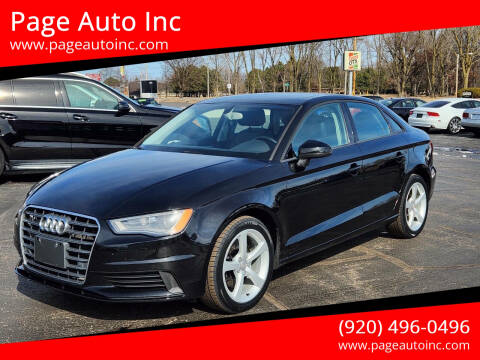 2015 Audi A3 for sale at Page Auto Inc in Green Bay WI