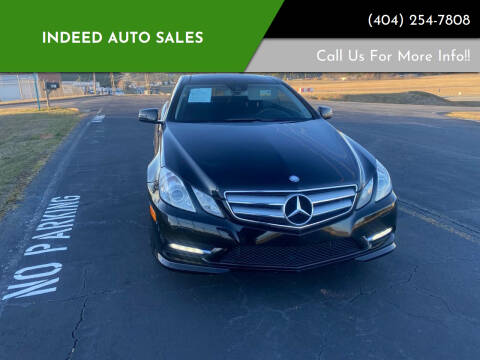2012 Mercedes-Benz E-Class for sale at Indeed Auto Sales in Lawrenceville GA