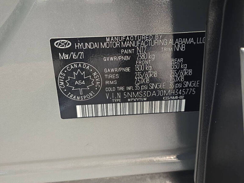 2021 Hyundai Santa Fe SEL