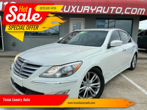 2012 Hyundai Genesis for sale at Texas Luxury Auto in Cedar Hill TX