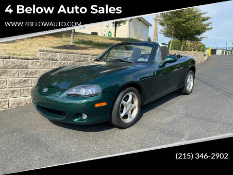 2001 Mazda MX-5 Miata for sale at 4 Below Auto Sales in Willow Grove PA