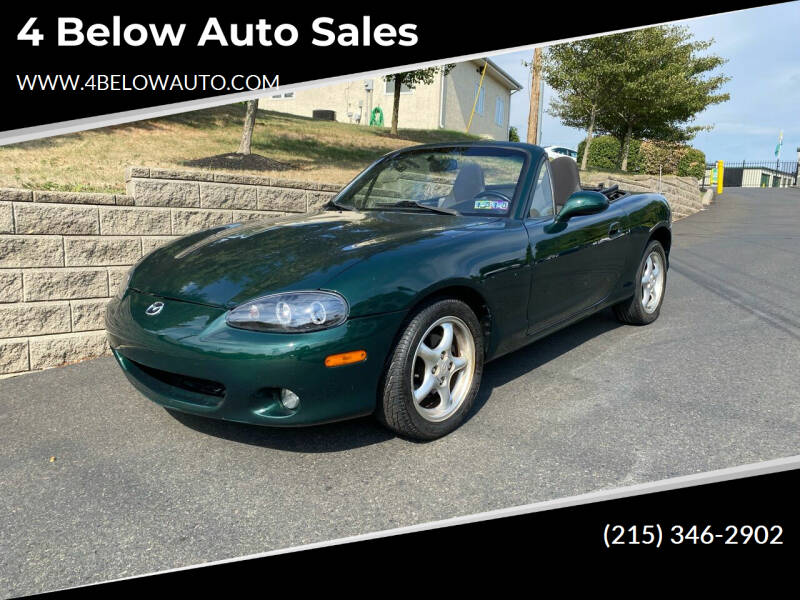 2001 Mazda MX-5 Miata for sale at 4 Below Auto Sales in Willow Grove PA