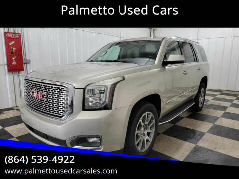 2015 GMC Yukon for sale at Palmetto Used Cars in Piedmont SC