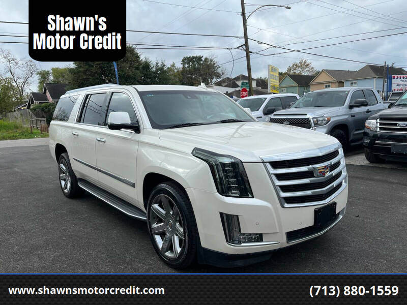 2015 Cadillac Escalade ESV for sale at Shawn's Motor Credit in Houston TX
