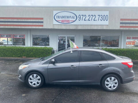 2012 Ford Focus for sale at Traditional Autos in Dallas TX