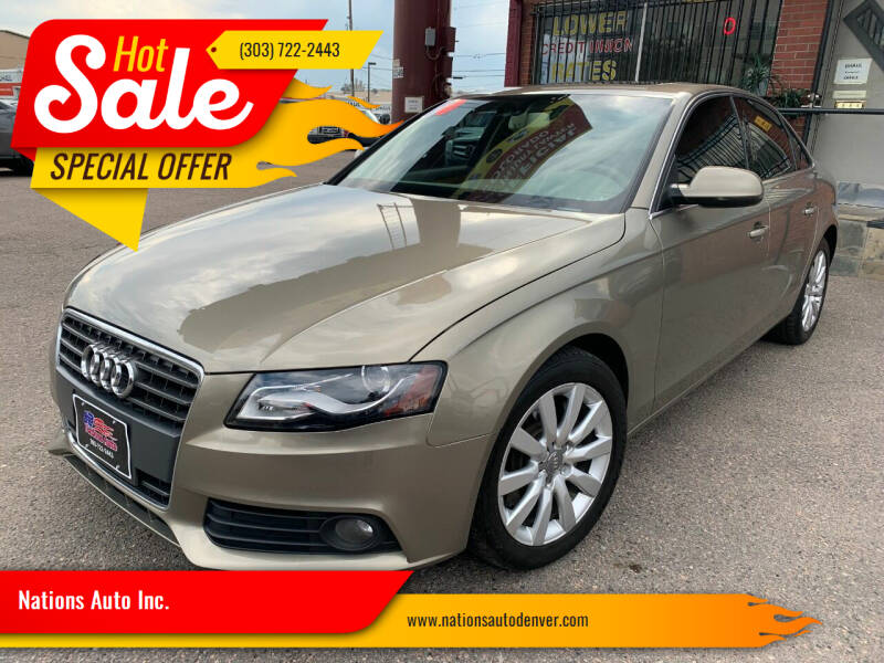 2010 Audi A4 for sale at Nations Auto Inc. in Denver CO