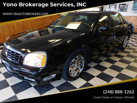 2002 Cadillac DeVille for sale at Yono Brokerage Services, INC in Farmington MI