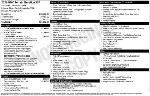 2026 GMC Terrain Elevation