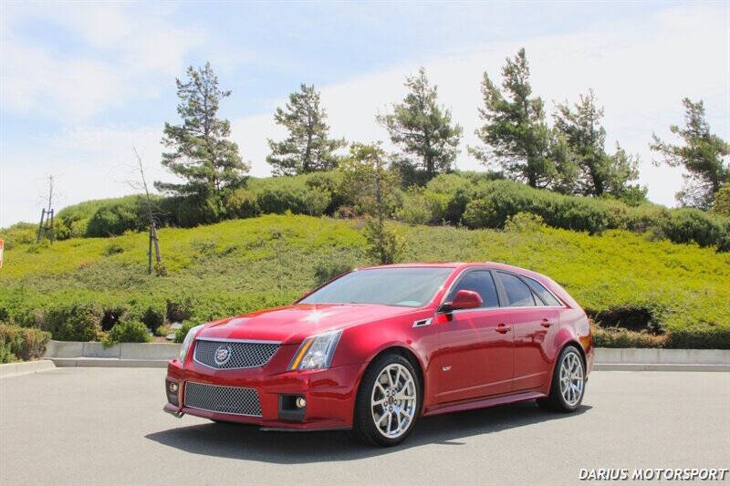 Red 2011 Cadillac CTS-V Base 4dr Wagon 1