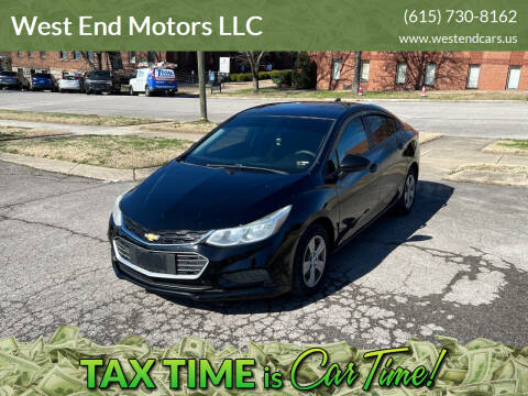 2018 Chevrolet Cruze for sale at West End Motors LLC in Nashville TN