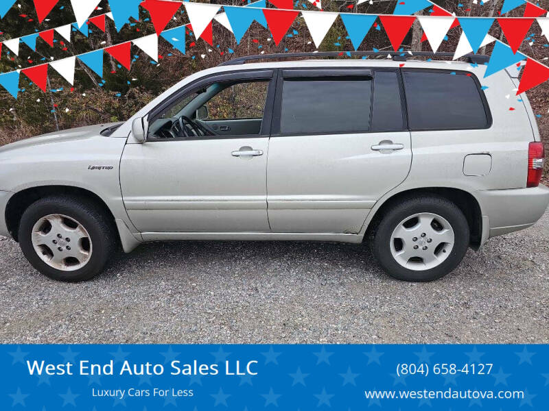 2005 Toyota Highlander for sale at West End Auto Sales LLC in Richmond VA