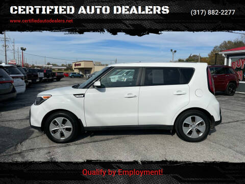 2016 Kia Soul for sale at CERTIFIED AUTO DEALERS in Greenwood IN