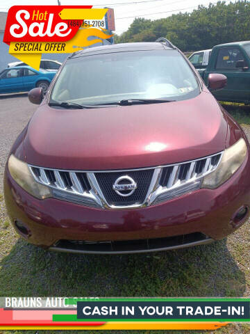 2009 Nissan Murano for sale at BRAUNS AUTO SALES in Pottstown PA