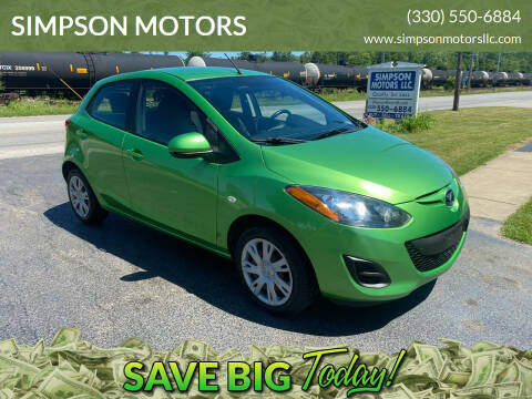 2012 Mazda MAZDA2 for sale at SIMPSON MOTORS in Youngstown OH