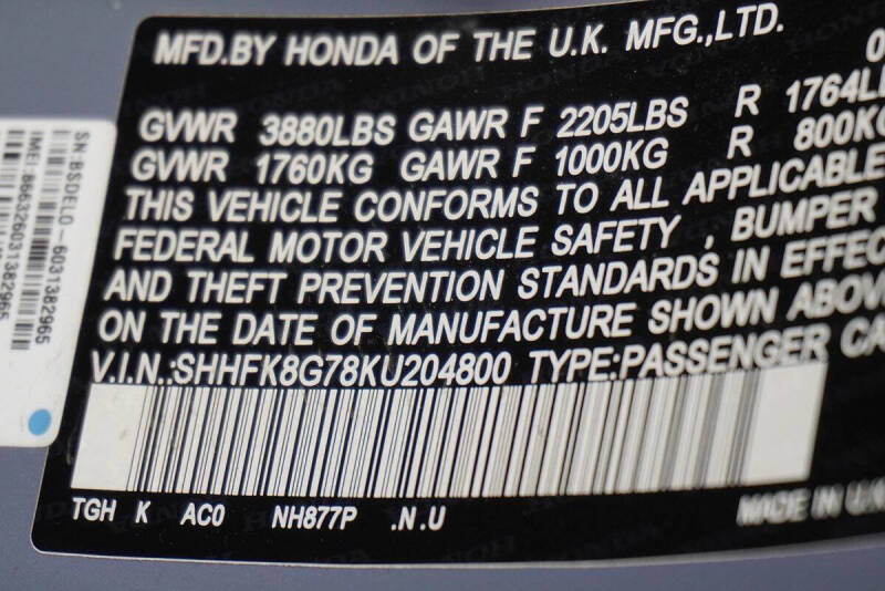 2019 Honda Civic Type R Touring