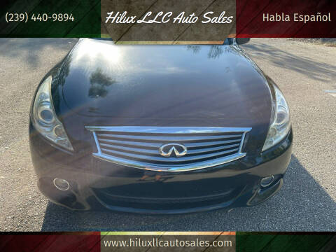 2011 Infiniti G25 Sedan for sale at Hilux LLC Auto Sales in Fort Myers FL