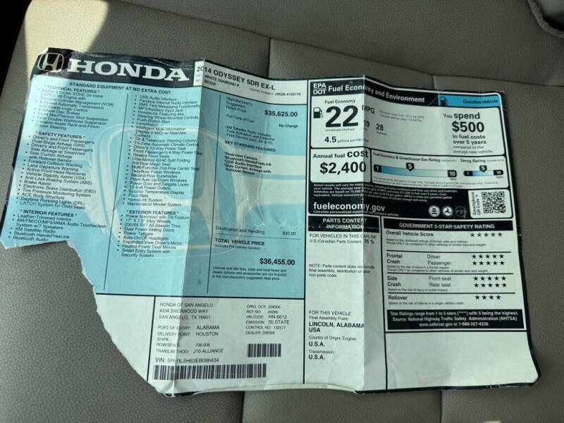 2014 Honda Odyssey EX-L