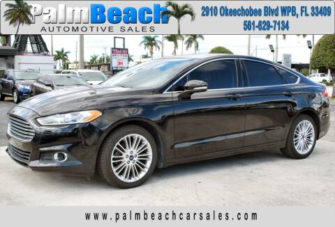 2016 Ford Fusion for sale at Palm Beach Automotive Sales in West Palm Beach FL