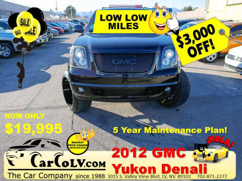 2012 GMC Yukon for sale at The Car Company in Las Vegas NV