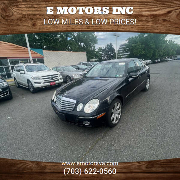 2008 Mercedes-Benz E-Class for sale at E Motors INC in Vienna VA