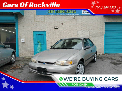 2002 Chevrolet Prizm for sale at Cars Of Rockville in Rockville MD